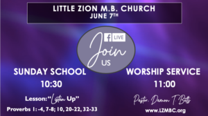 LZMBC Live - Sunday Service Pastor Damon T. Betts - June 7th, 2020