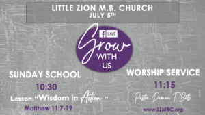 LZMBC Live - Worship Service Pastor Damon T. Betts - July 5th, 2020