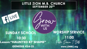 LZMBC Live Sunday School September 20, 2020