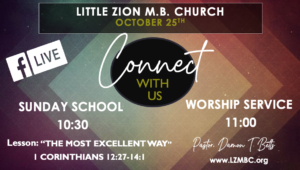 LZMBC Live Worship Service October 25th, 2020