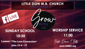 LZMBC Live Worship Service November 8th, 2020 pt. 2