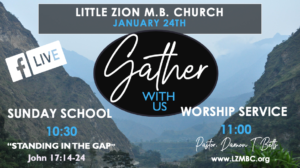 LZMBC Live Sunday School January 24th, 2021