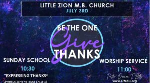 LZMBC Live Sunday July 4th, 2021