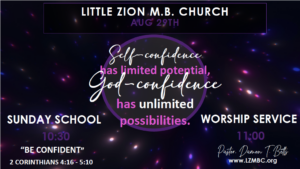 LZMBC Sunday Worship August 29, 2021